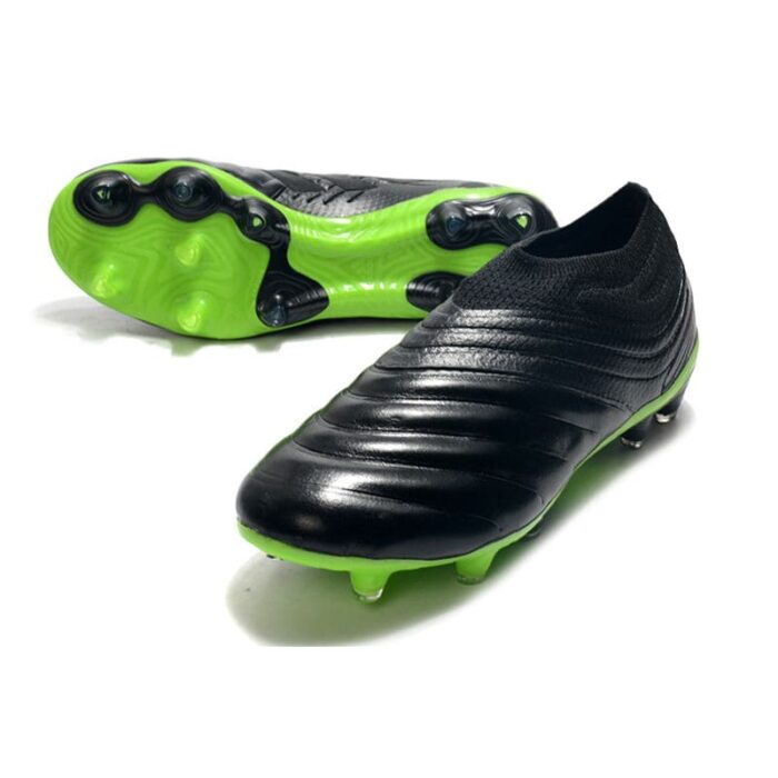 Adidas Copa 20 + FG - Core Black/Signal Green Football Boots