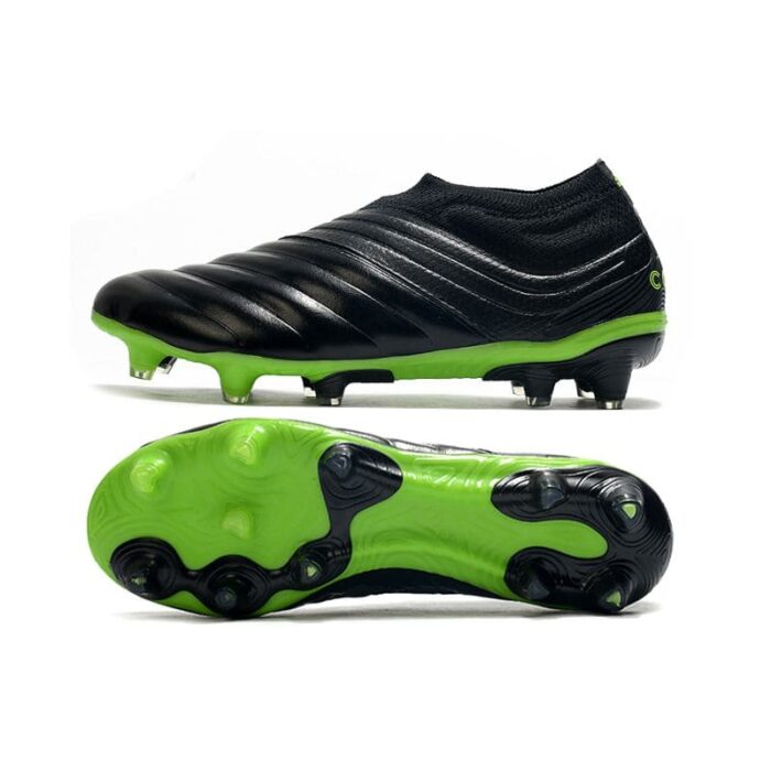 Adidas Copa 20 + FG - Core Black/Signal Green Football Boots