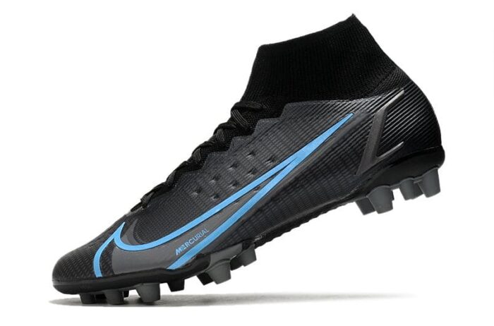 Nike Mercurial Superfly 8 Elite SG-Pro Black Pack Black Iron Grey University Blue Football Boots