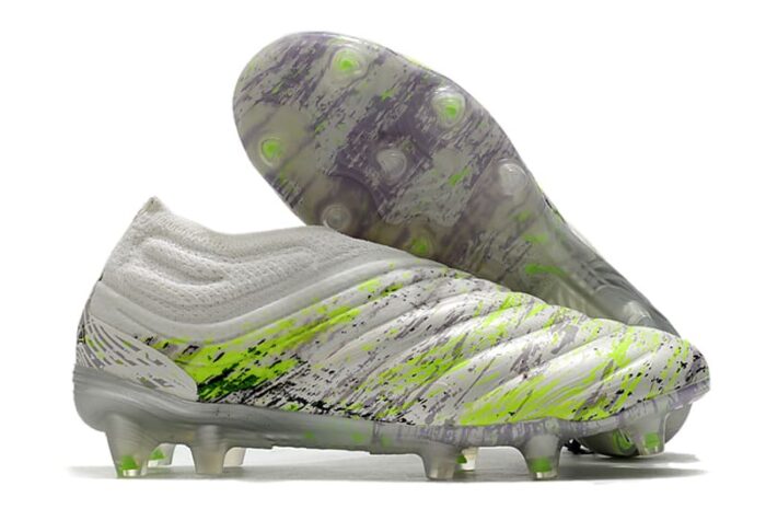Adidas Copa 20+ FG - Footwear White/Core Black/Signal Green Football Boots